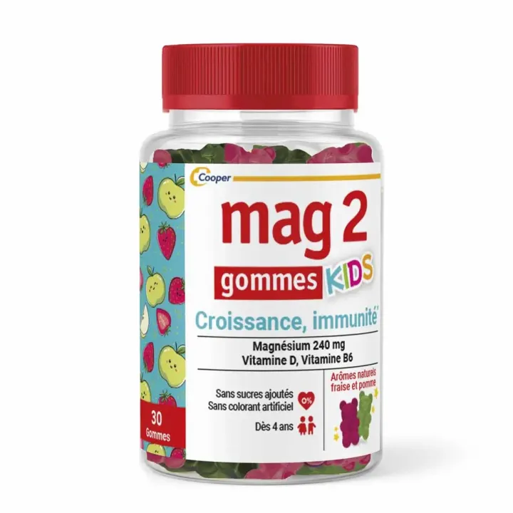 Mag 2 croissance immunité Kids Cooper - pot de 30 gommes