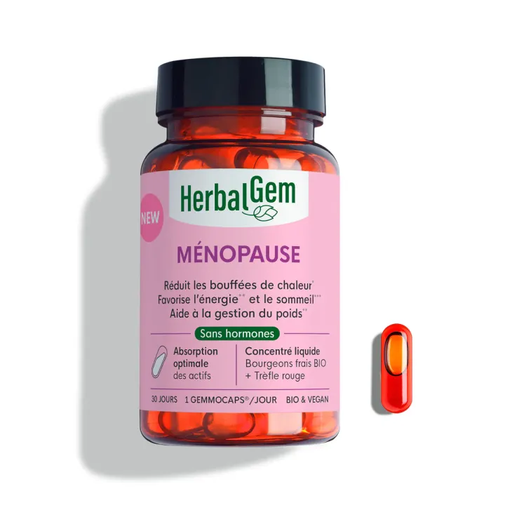 Ménopause bio Herbalgem - boîte de 30 gélules