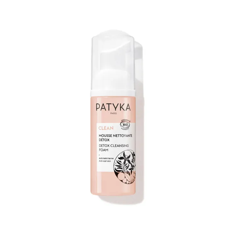 Mousse nettoyante détox bio Clean Patyka - flacon-pompe de 50ml