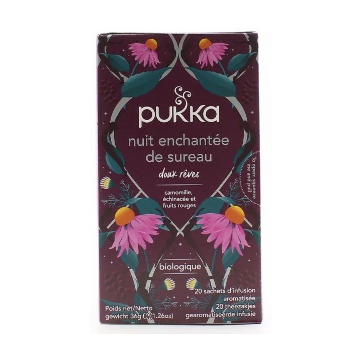 Nuit enchantée de sureau doux rêves Pukka - boite de 20 sachets