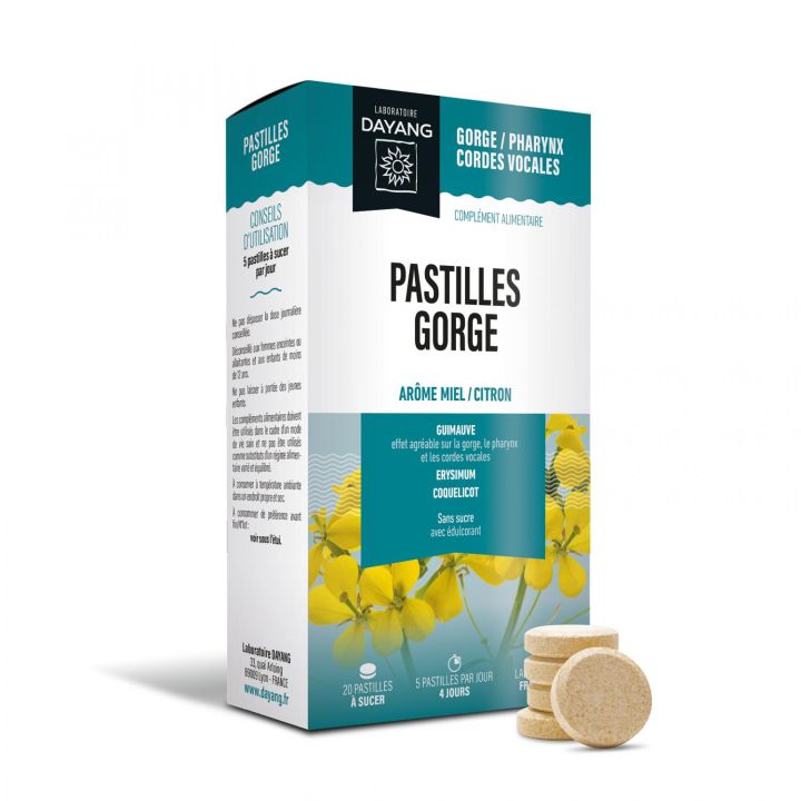 Pastilles gorge Dayang - boîte de 20 pastilles à sucer