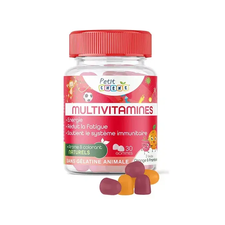 Petit Chêne multivitamines Les 3 Chênes - pot de 30 gommes