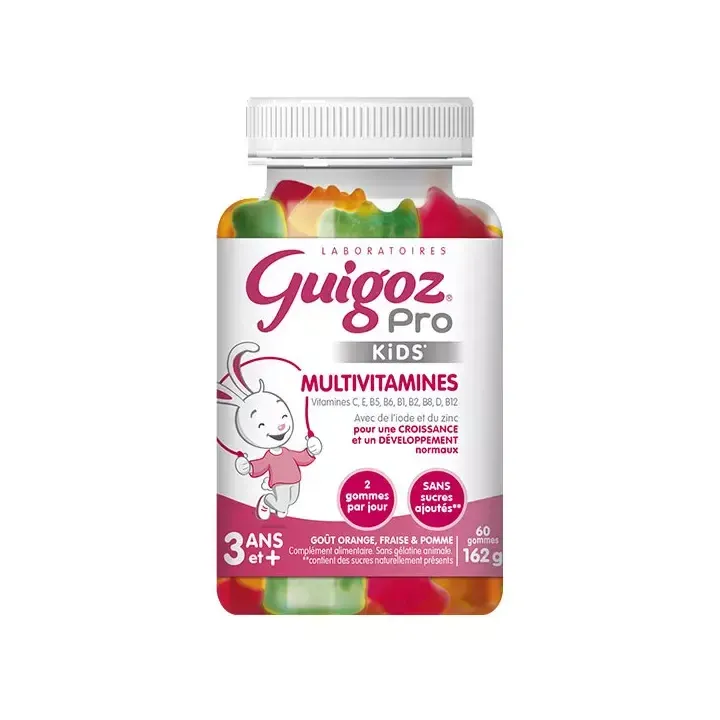 Pro Kids multivitamines Guigoz - pot de 60 gommes