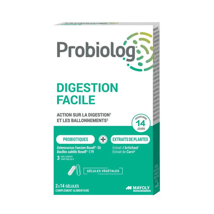 Probiolog digestion facile - boite de 2x14 gélules