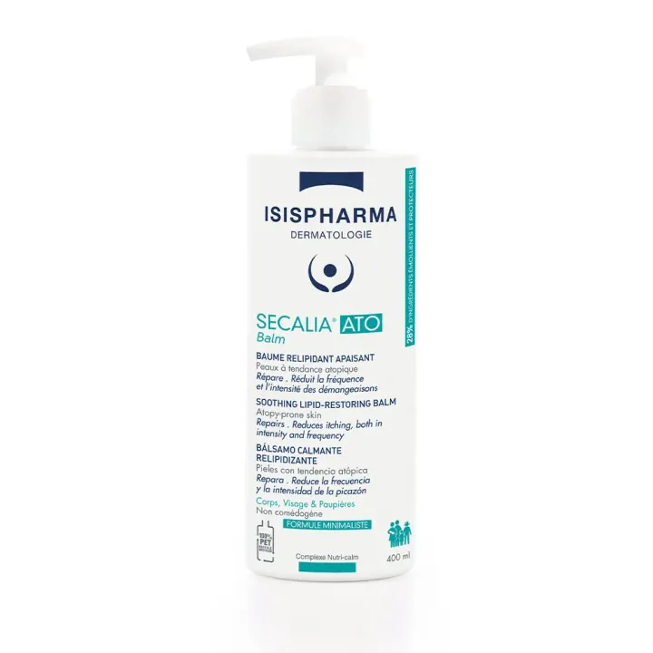 Secalia Ato baume relipidant apaisant Isispharma - flacon-pompe de 400ml