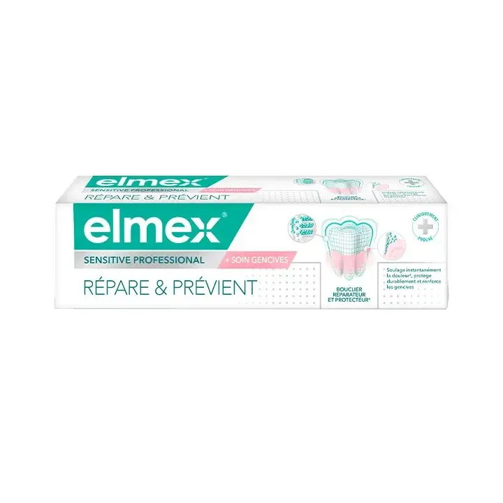 Sensitive professional dentifrice soin gencives Elmex - tube de 75ml