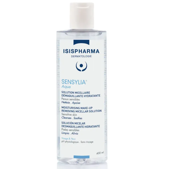 Sensylia solution micellaire démaquillante hydratante Isispharma - flacon de 400ml