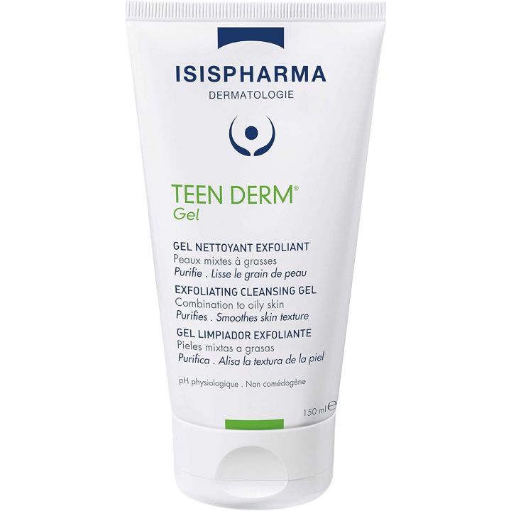 Teen Derm gel nettoyant exfoliant Isispharma - tube de 150ml