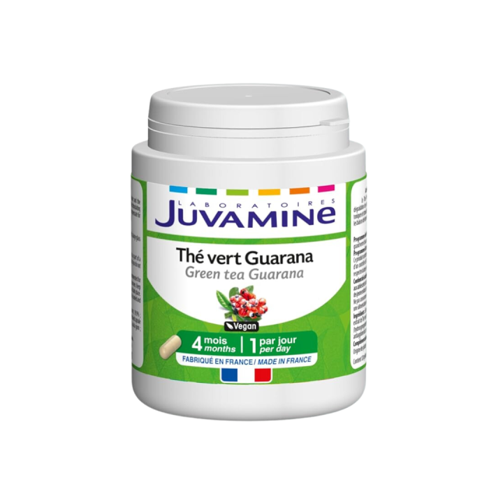 Thé vert Guarana Juvamine - boîte de 120 gélules