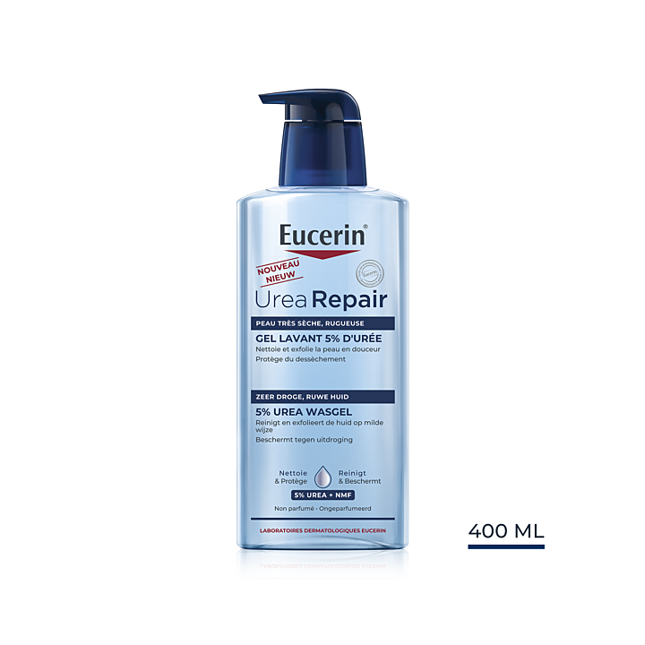 Urea Repair gel lavant 5% d'urée Eucerin - flacon-pompe de 400ml