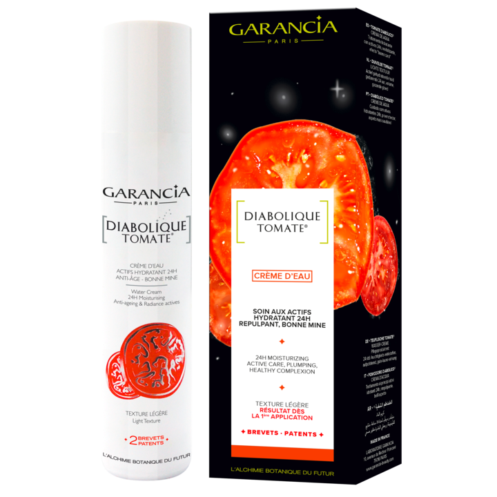 Diabolique tomate crème d'eau actif hydratant anti-âge Garancia - flacon pompe de 30 ml