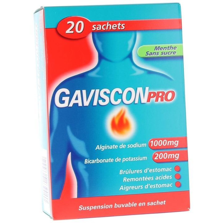 Gaviscon Pro suspension buvable en sachet-dose - boite de 20 sachets-dose