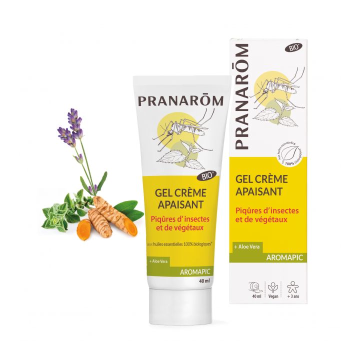 Gel crème apaisant piqûres d'insectes et de végétaux aromapic bio Pranarom - tube de 40 ml