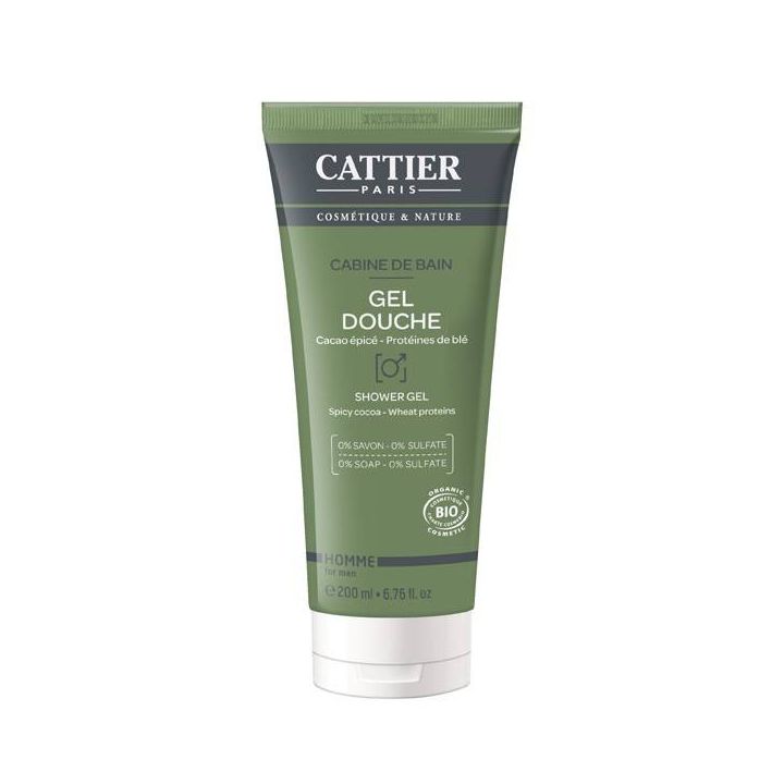 Gel douche Cabine de Bain bio Cattier - tube de 200 ml