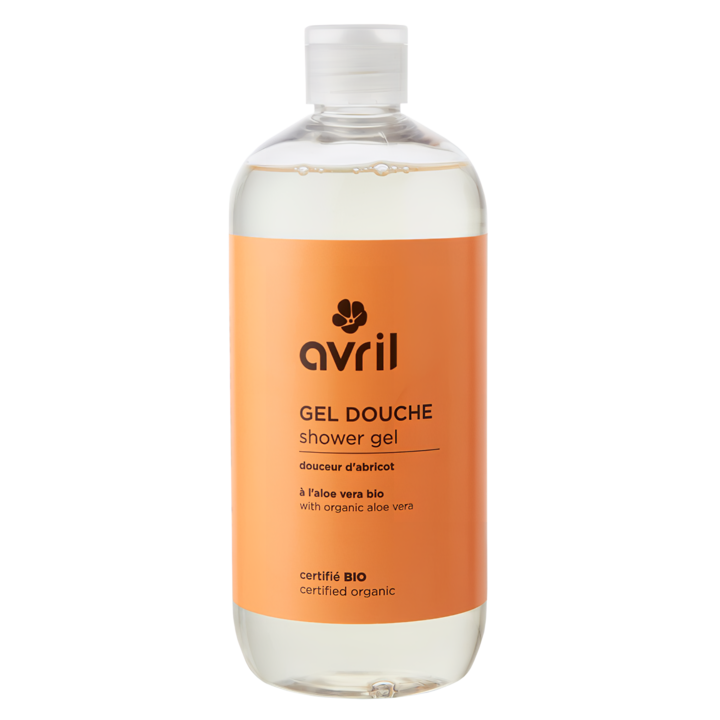 Gel douche coeur d'abricot bio Avril - flacon de 500ml