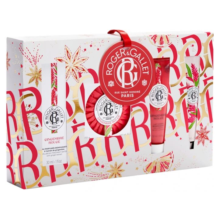 Gingembre Rouge Coffret Rituel parfumé Roger & Gallet - coffret de 4 produits