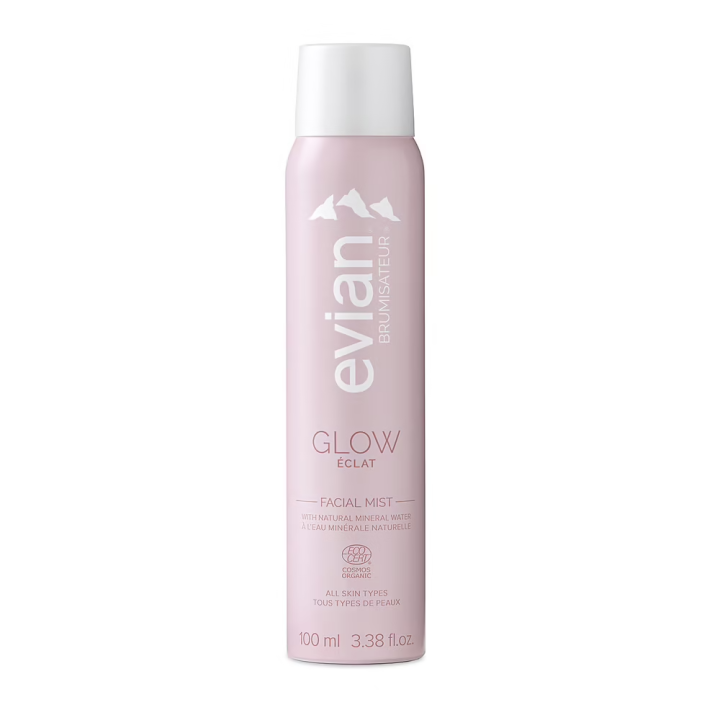 Glow Brume de soin visage éclat Evian - spray de 100ml