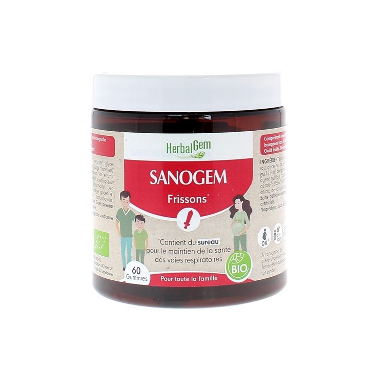 Gummies sanogem frissons HerbalGem - pot de 60 gummies