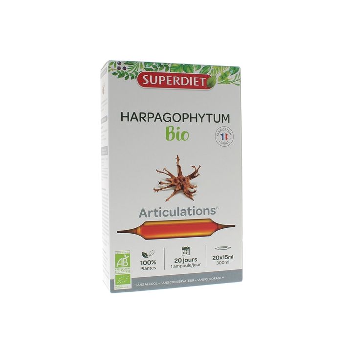 Harpagophytum Bio Super Diet - 20 ampoules de 15 ml