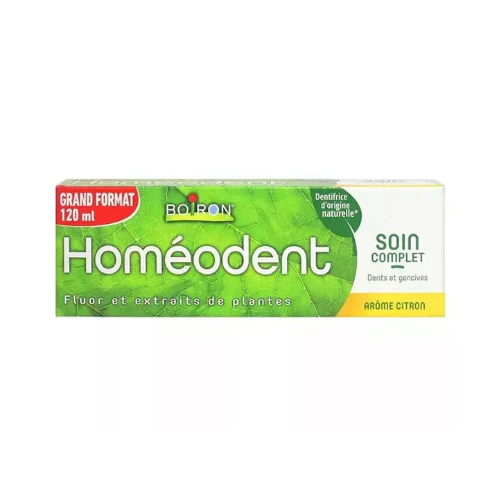 Homéodent soin complet dents et gencives goût citron Boiron - tube de 120ml