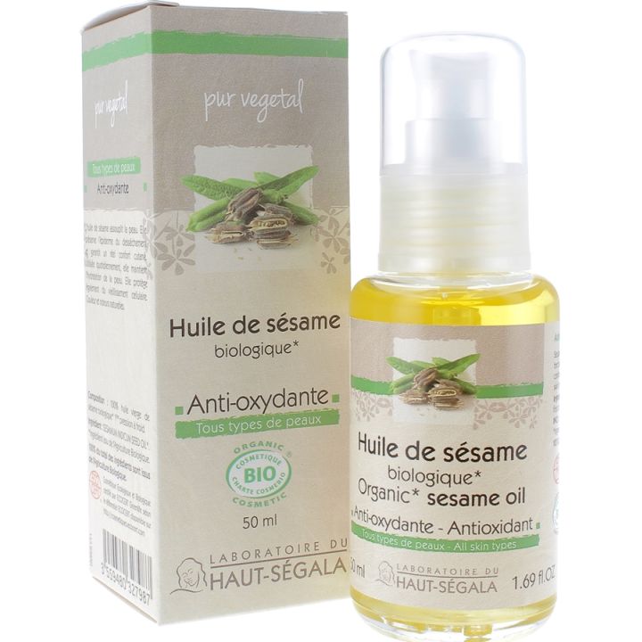 Huile de sésame bio anti-oxydante Laboratoire Haut-Ségala - flacon de 50 ml