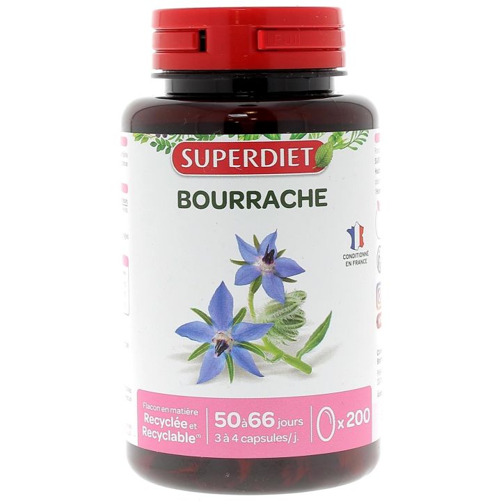 Bourrache Super Diet - boite de 200 capsules