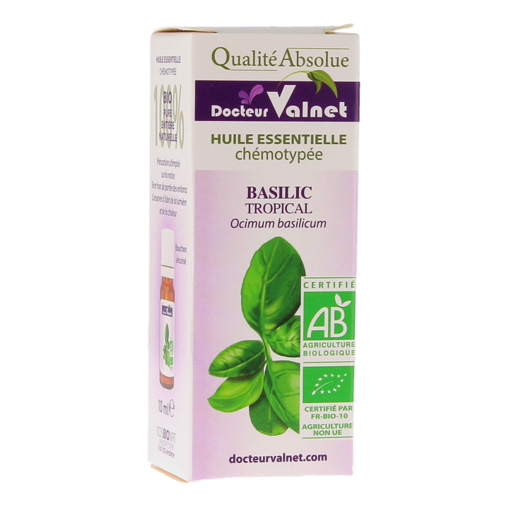 Huile essentielle Basilic Bio Dr Valnet - 10 ml