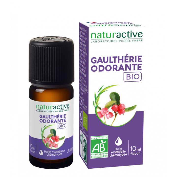 Huile essentielle Gaulthérie odorante bio Naturactive - flacon de 10ml