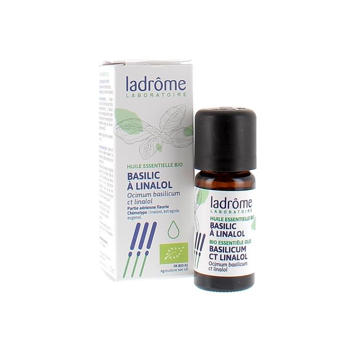 Huile essentielle basilic à linalol Bio Ladrôme - Flacon de 10 ml