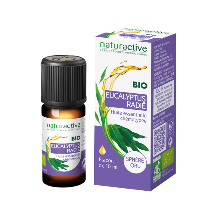 Huile essentielle d'Eucalyptus Radié BIO Naturactive - flacon de 10 ml