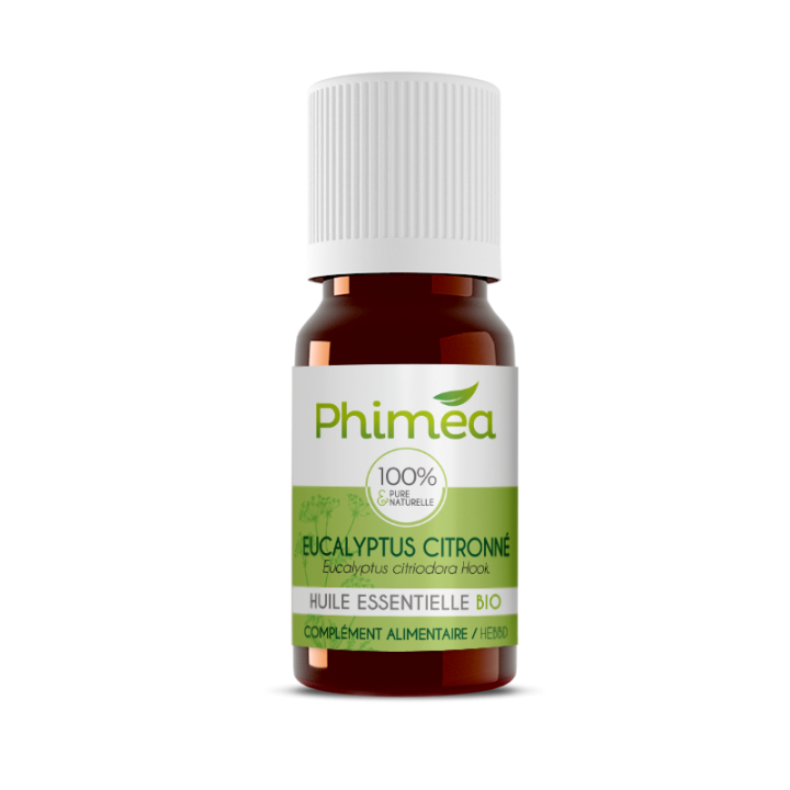 Huile essentielle d'eucalyptus citronné bio Phimea - flacon de 10 ml