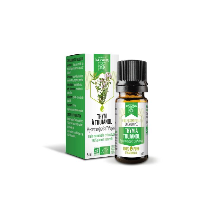 Huile essentielle thym à thujanol bio Dayang - flacon de 5ml