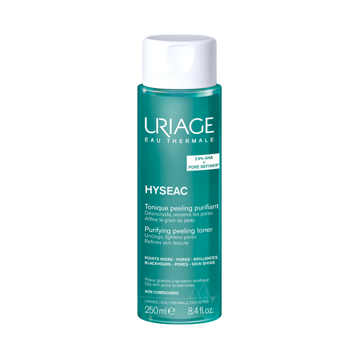 Hyséac tonique peeling purifiant peaux grasses à tendance acnéique Uriage - flacon de 250 ml