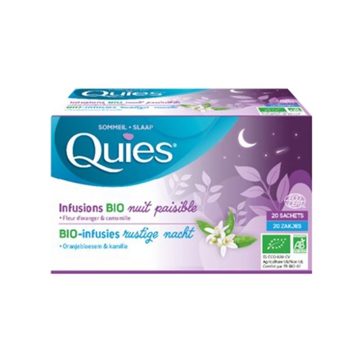 Infusion bio nuit paisible Quies - boîte de 20 sachets