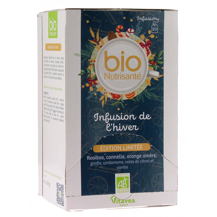 Infusion de l'hiver bio Vitavea - boite de 20 sachets