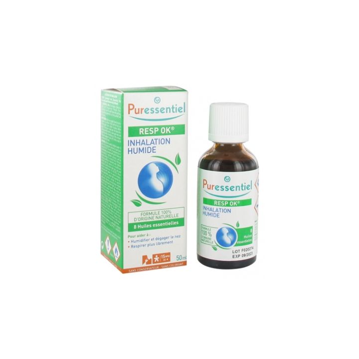 Resp OK Inhalation humide Puressentiel respiratoire - flacon de 50ml