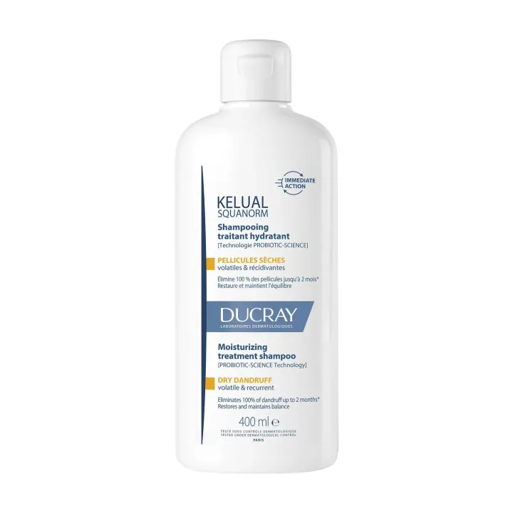 Kelual Squanorm shampooing pellicules sèches Ducray - flacon de 400ml