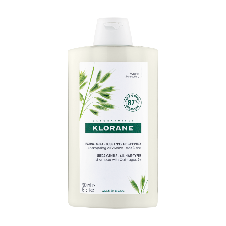 Shampooing au lait d'avoine extra-doux protecteur Klorane - flacon de 400 ml