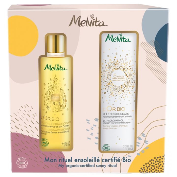 L'Or Bio Coffret Mon rituel ensoleillé bio Melvita - coffret de 2 produits