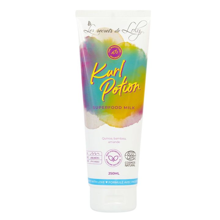 Lait pour cheveux Kurl Potion Les Secrets de Loly - tube de 250ml