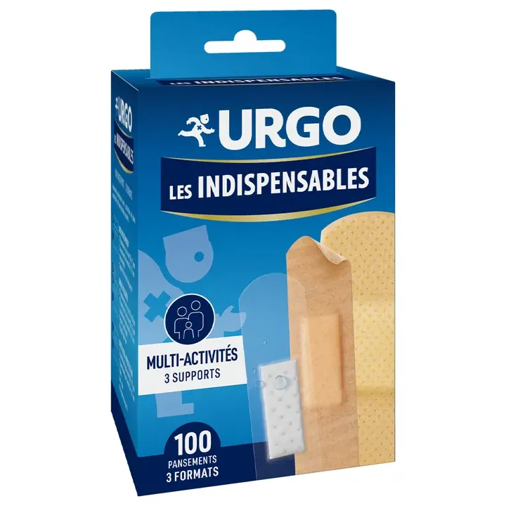 Les Indispensables Pansements multi-activités 3 formats Urgo - boîte de 100 pansements