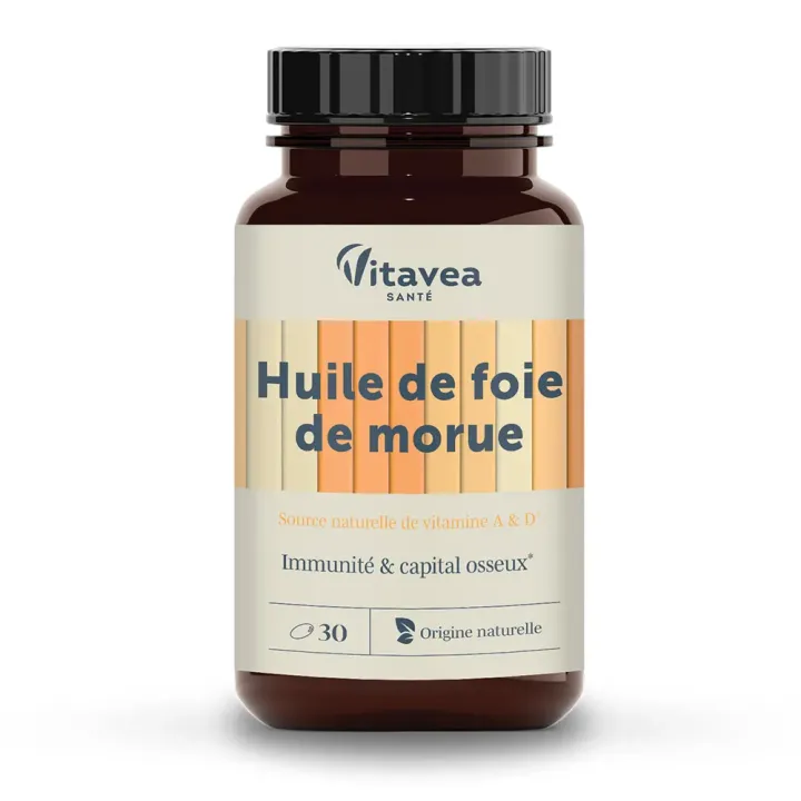 Huile de foie de morue Vitavea - boite de 30 capsules