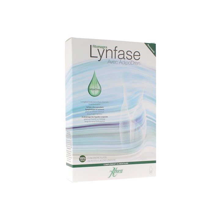 Lynfase Fitomagra avec Adipodren Aboca - boîte de 12 unidoses de 15 g