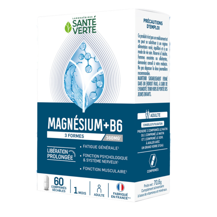 Magnésium Santé Verte - boite de 60 comprimés