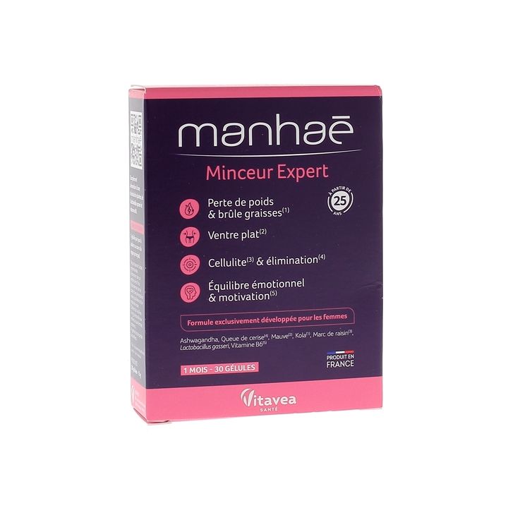 Manhaé Minceur Expert Vitavea - boîte de 30 gélules