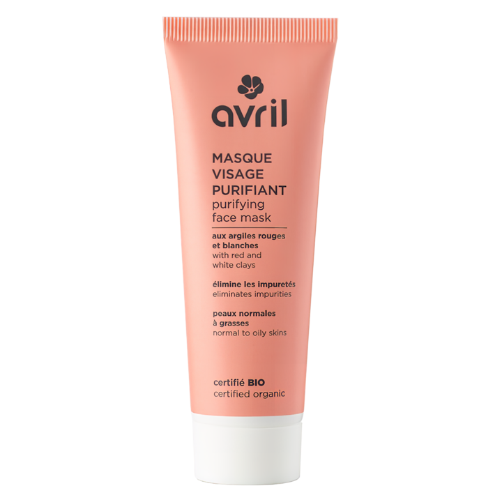 Masque visage purifiant bio Avril - tube de 50 ml