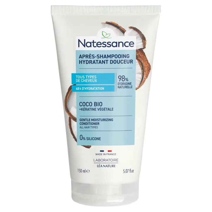 Après-shampooing hydratant douceur Natessance - tube de 150ml