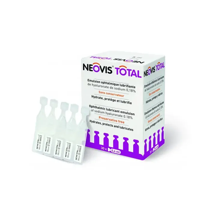 Neovis Total Emulsion ophtalmique lubrifiante - boîte de 30 unidoses de 0.4ml