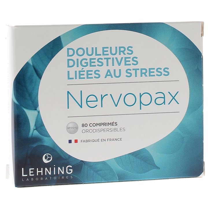 Nervopax douleurs digestives liées au stress Lehning - boîte de 80 comprimés orodispersibles