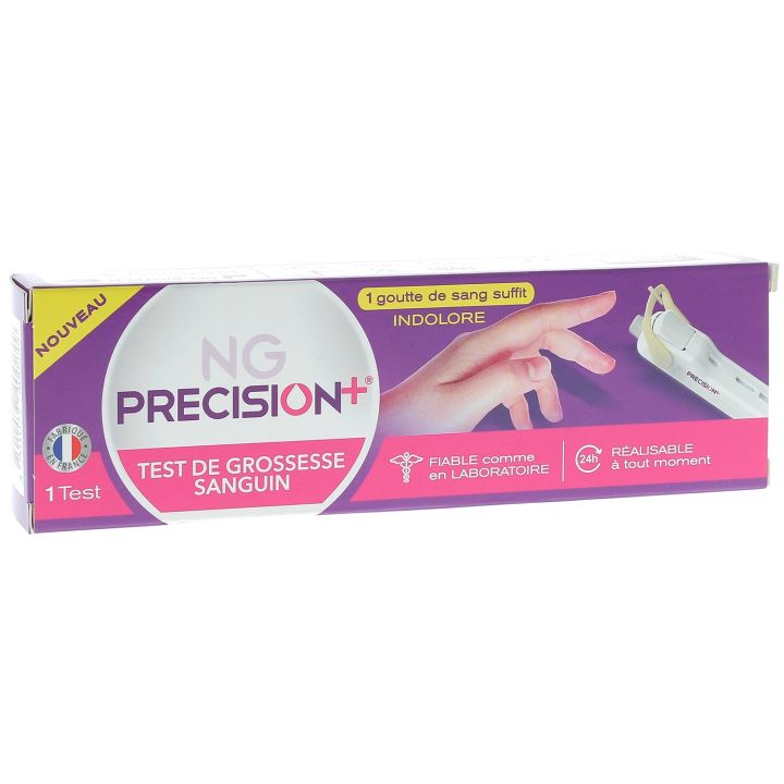 Ng Précision + Test de grossesse sanguin - boîte d'un test